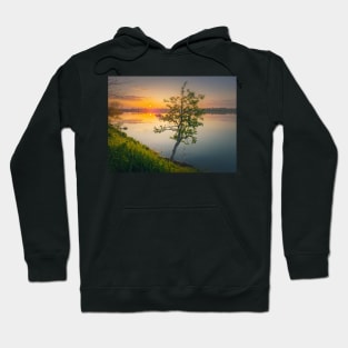 Sundown scene at the lake Hoodie